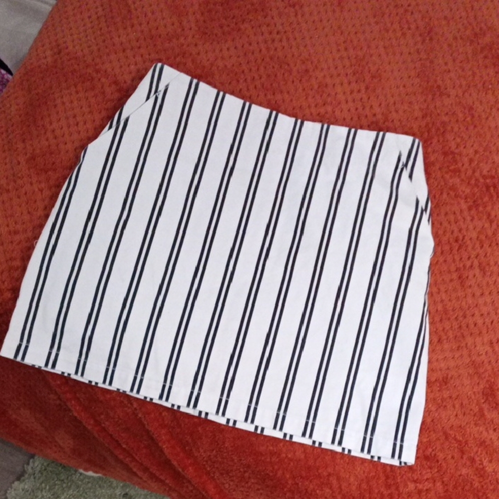 Striped Black and White Women's Skirt